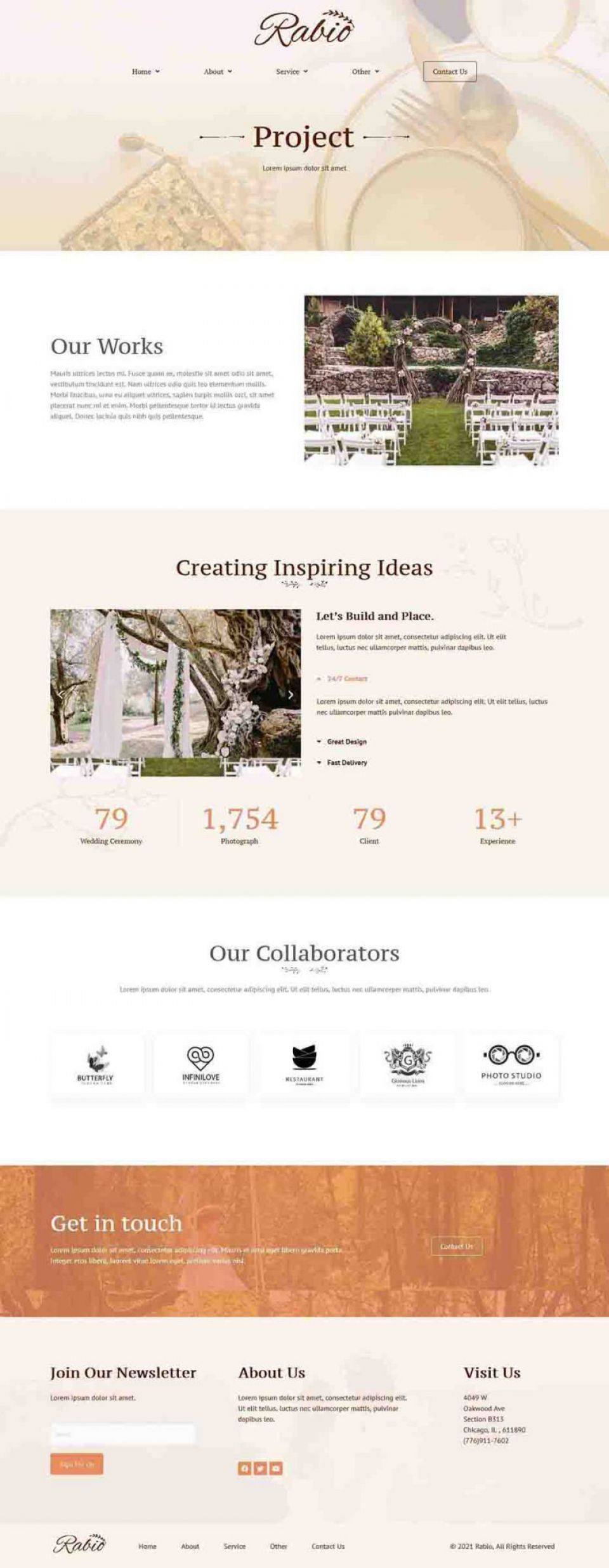 WordPress template ThemeForest Rabio