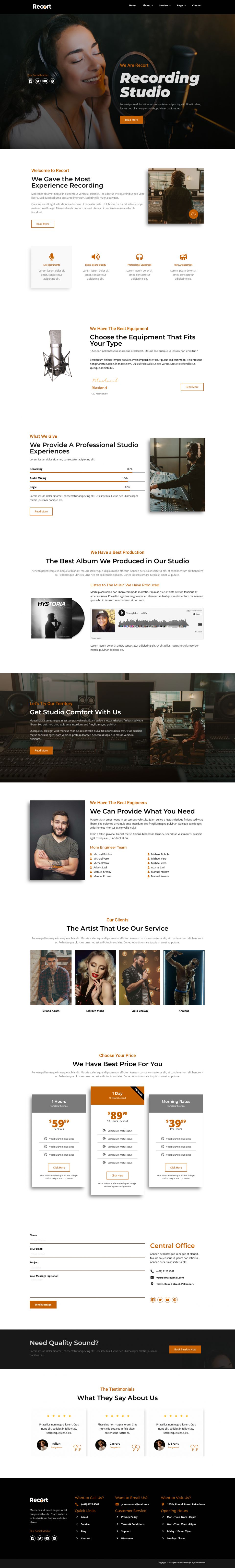 WordPress template ThemeForest Recort