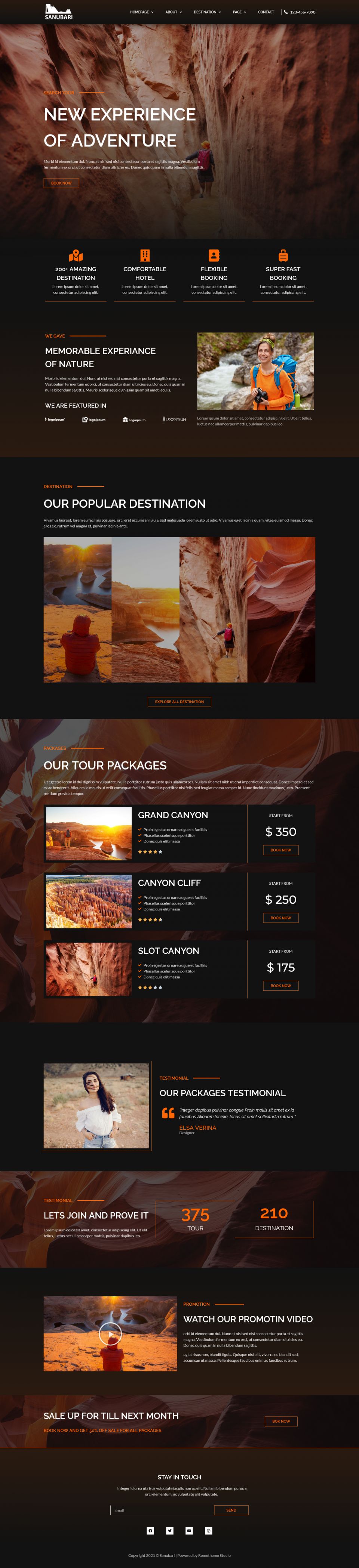 WordPress template ThemeForest Sanubari