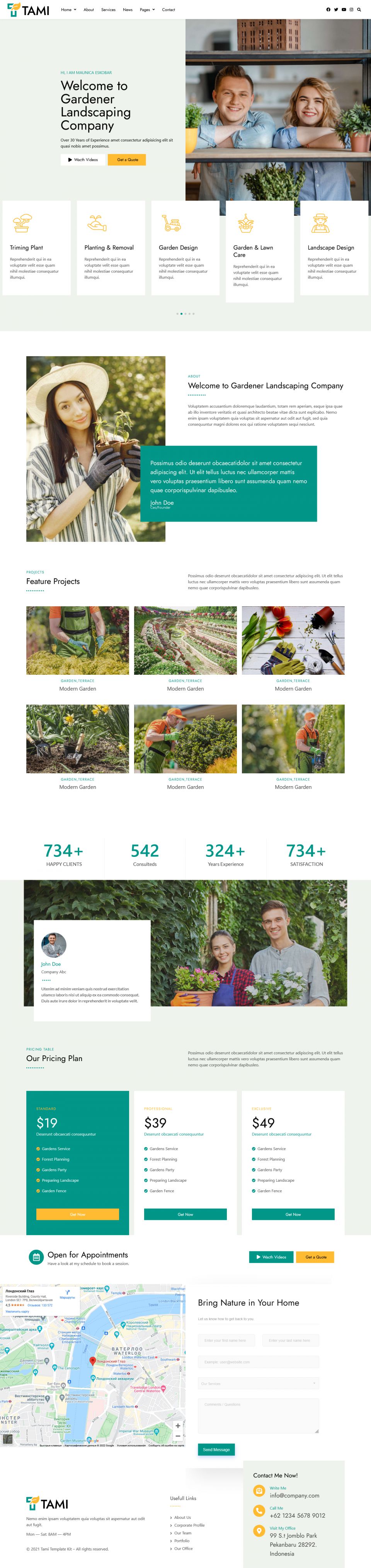 WordPress template ThemeForest Tami