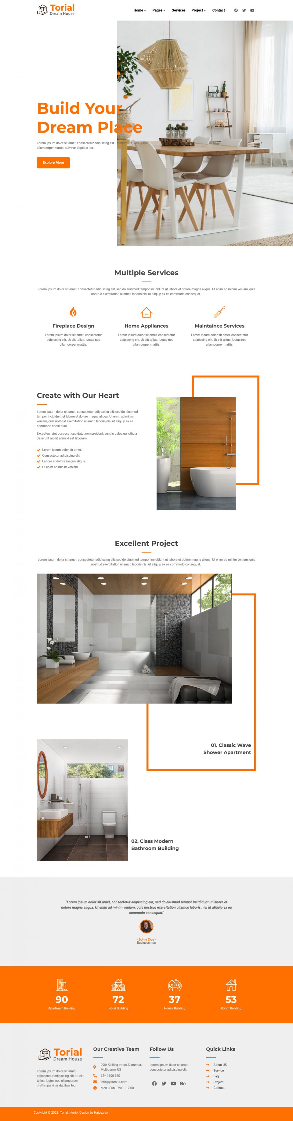 WordPress template ThemeForest Torial