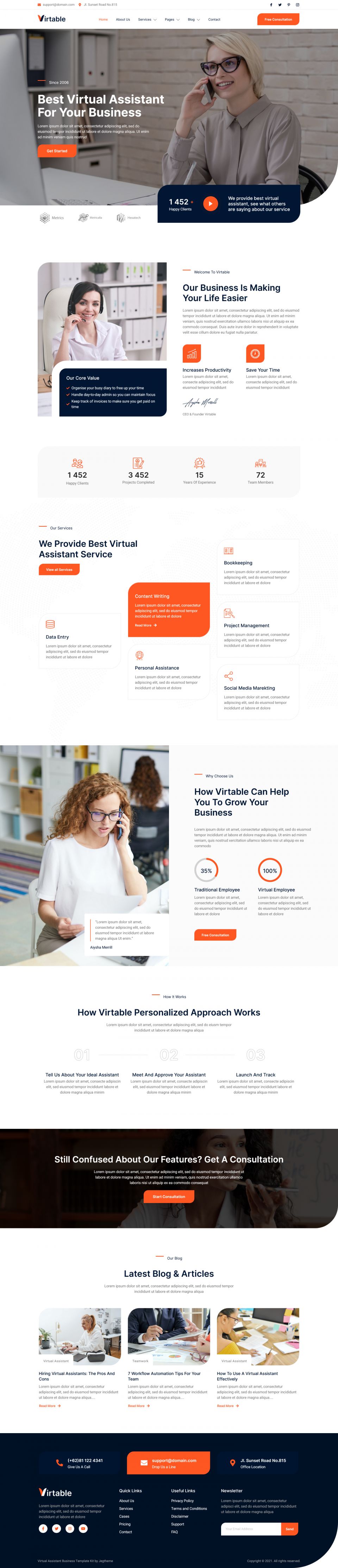 WordPress template ThemeForest Virtable