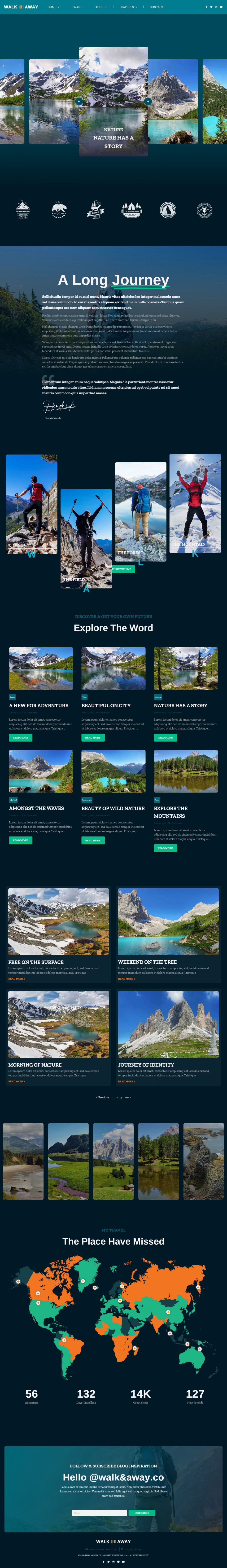 WordPress template ThemeForest Walk&Away