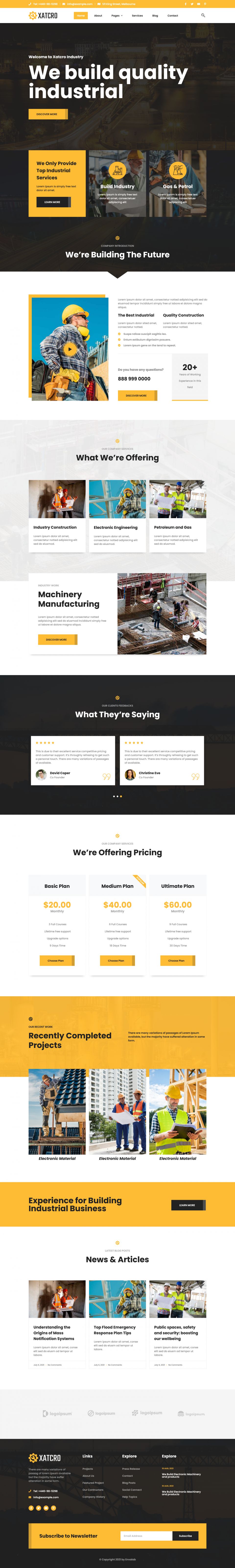 WordPress template ThemeForest Xatcro