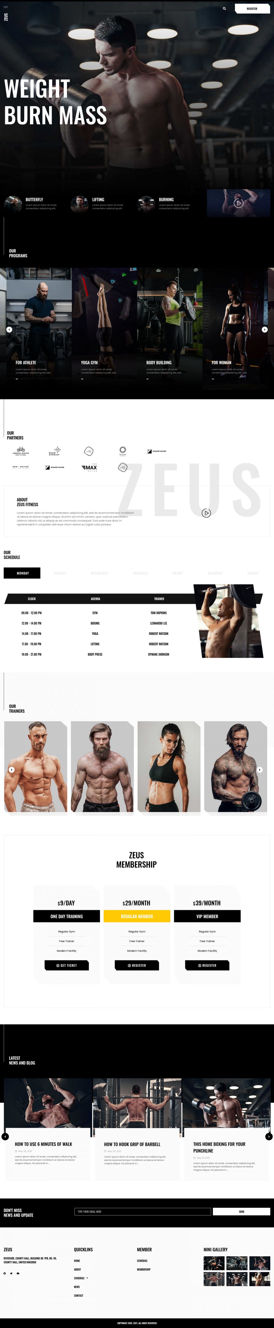 WordPress template ThemeForest Zeus