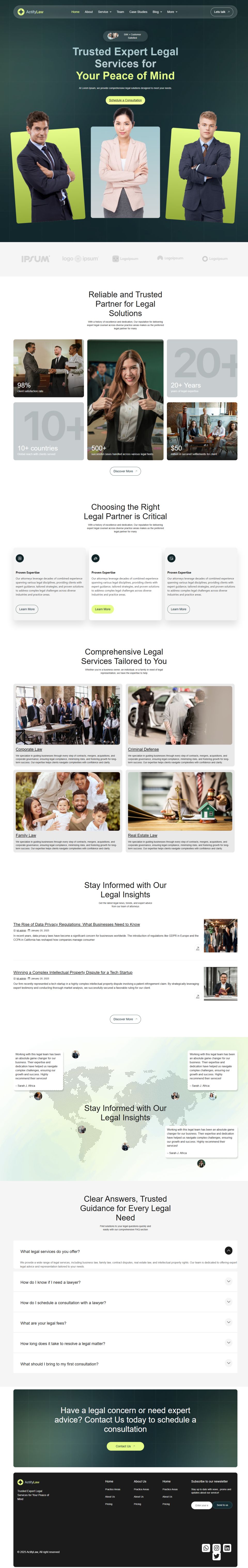 WordPress template ThemeForest ActifyLaw