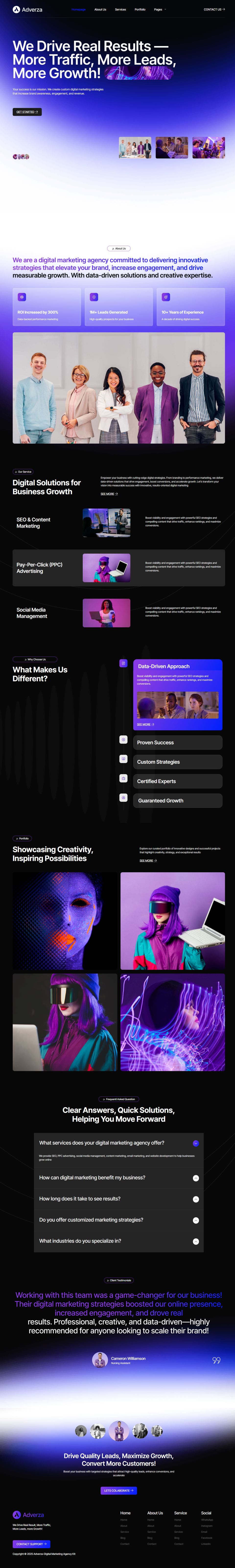 WordPress template ThemeForest Adverza