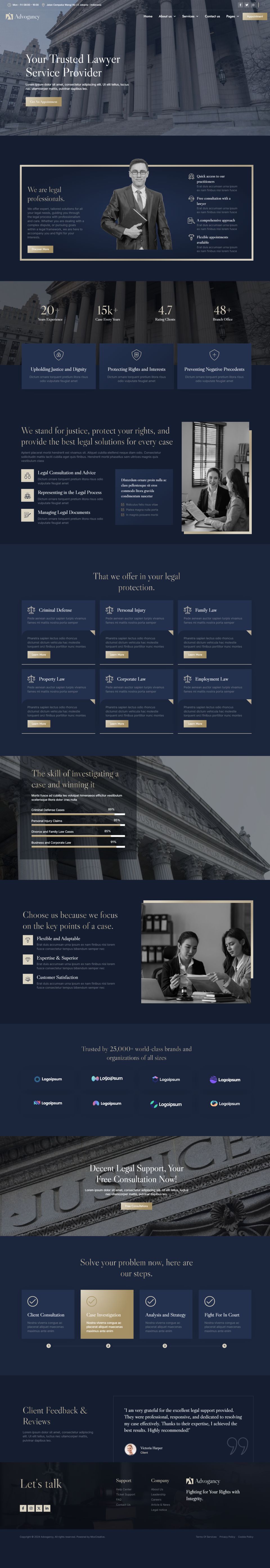 WordPress template ThemeForest Advogancy