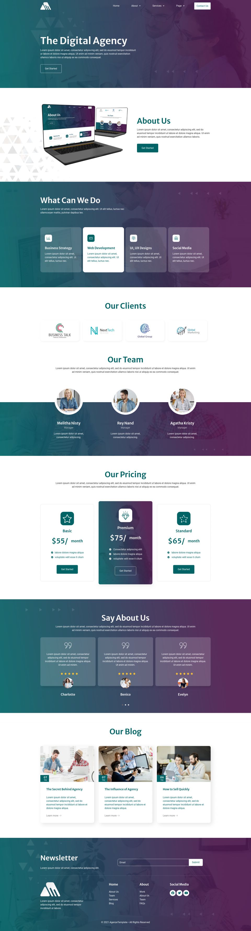 WordPress template ThemeForest Agenze