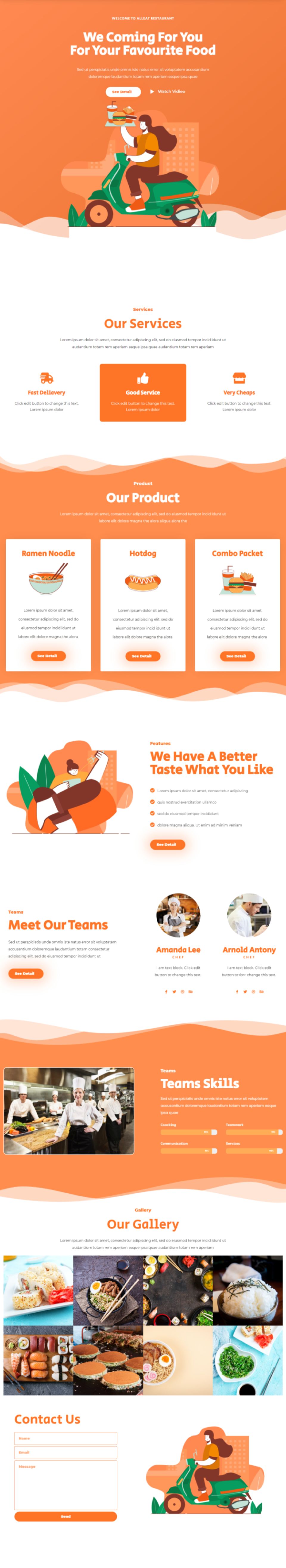 WordPress template ThemeForest Alleat