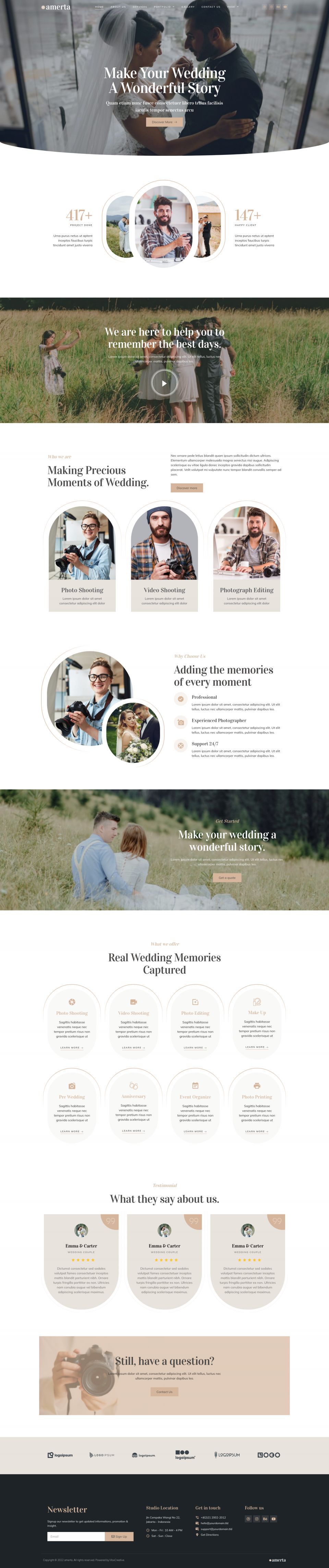 WordPress template ThemeForest Amerta