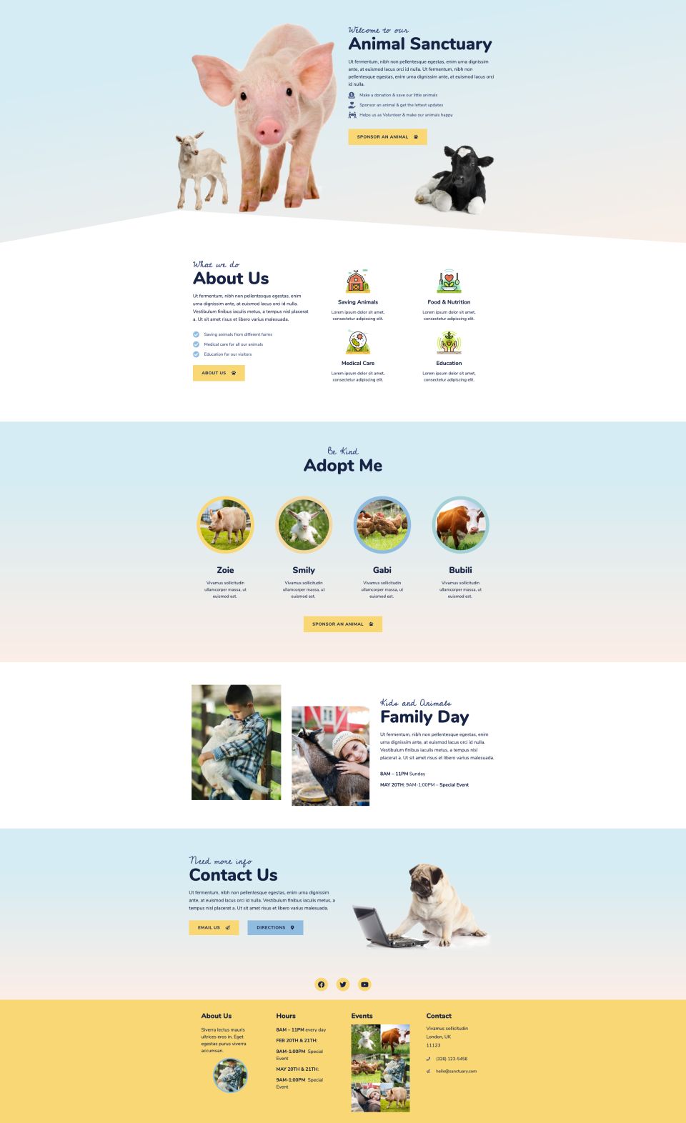 WordPress template ThemeForest Animal Sanctuary