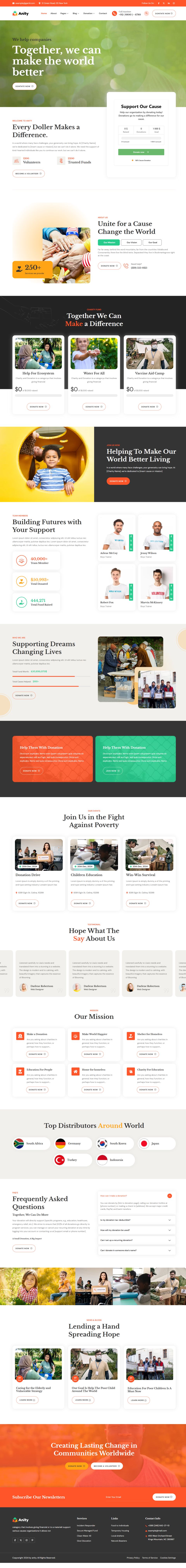 WordPress template ThemeForest Anity