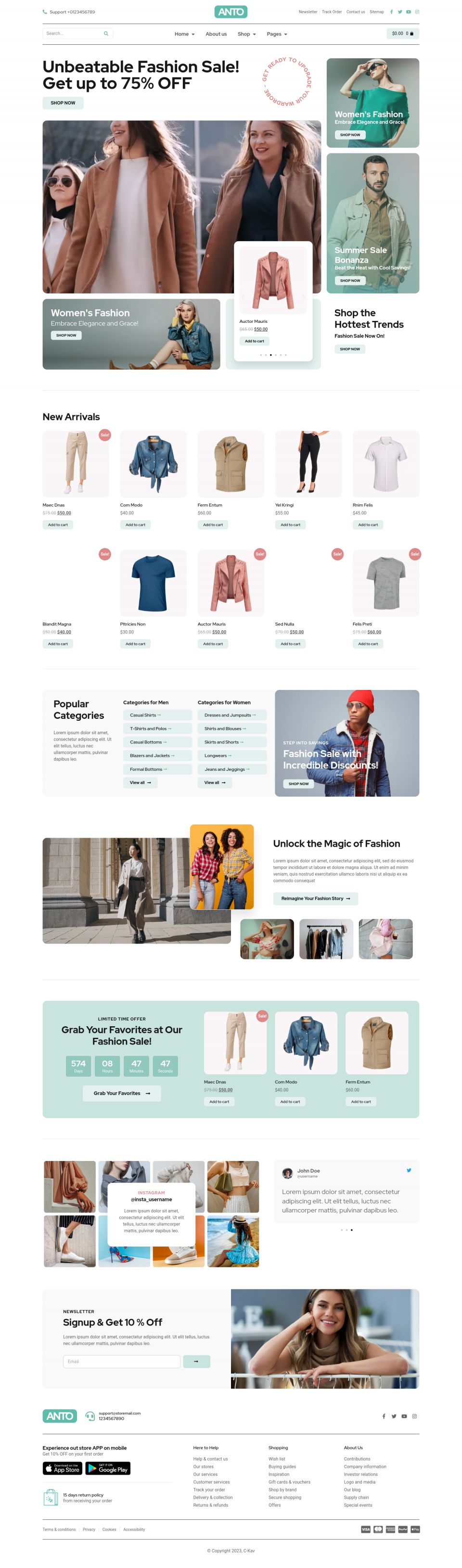 WordPress template ThemeForest Anto