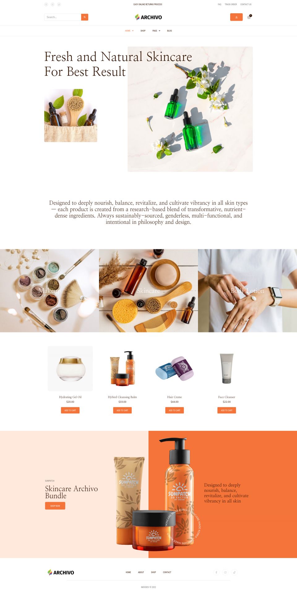 WordPress template ThemeForest Archivo