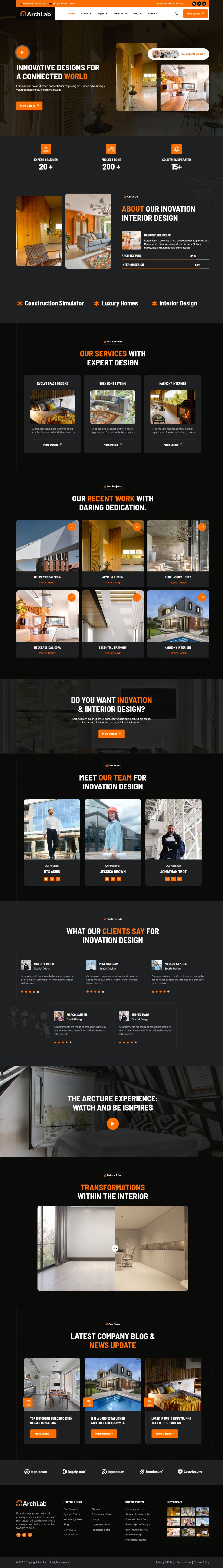 WordPress template ThemeForest ArchLab