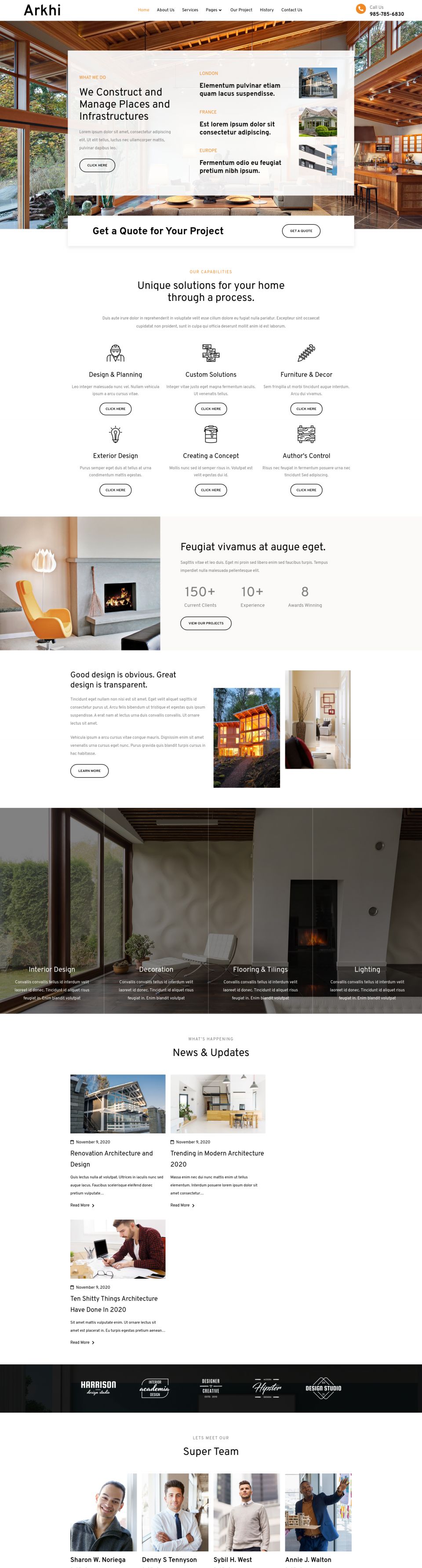 WordPress template ThemeForest Arkhi