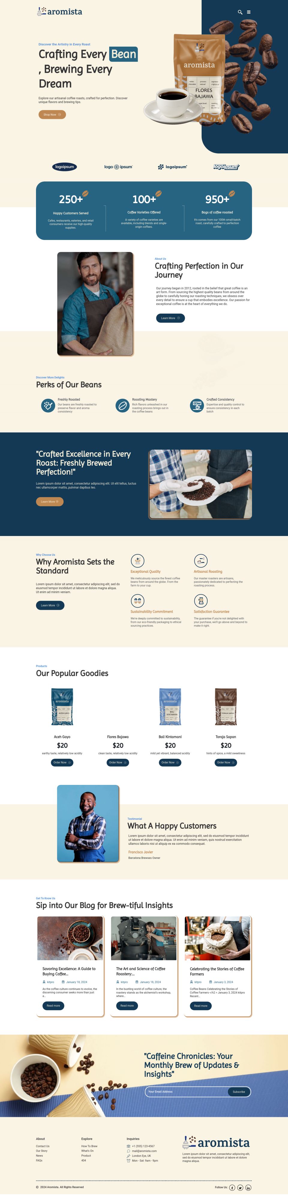 WordPress template ThemeForest Aromista