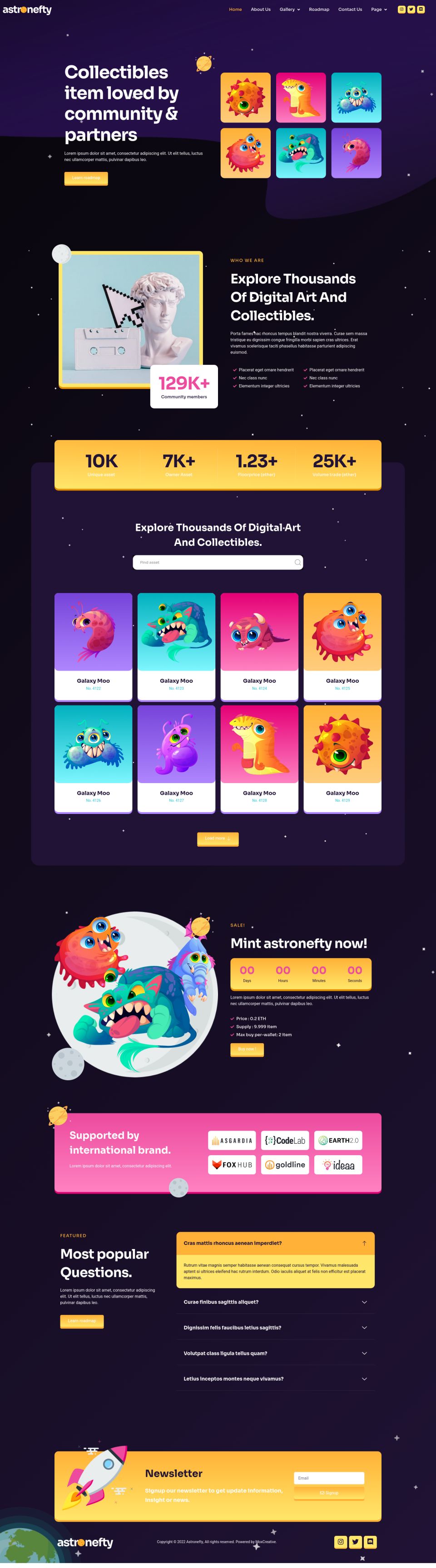 WordPress template ThemeForest Astronefty