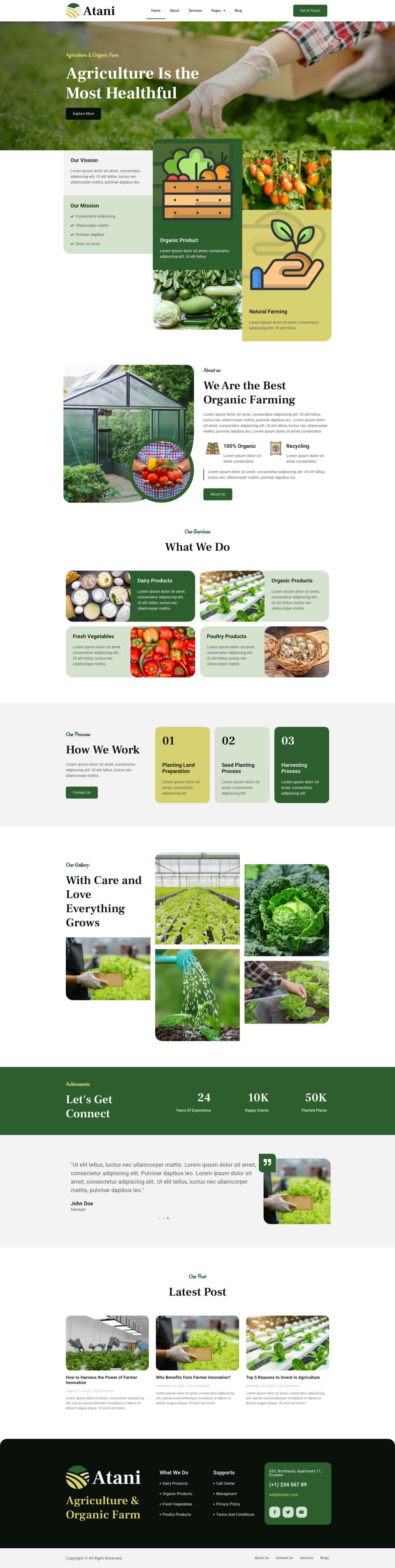 WordPress template ThemeForest Atani