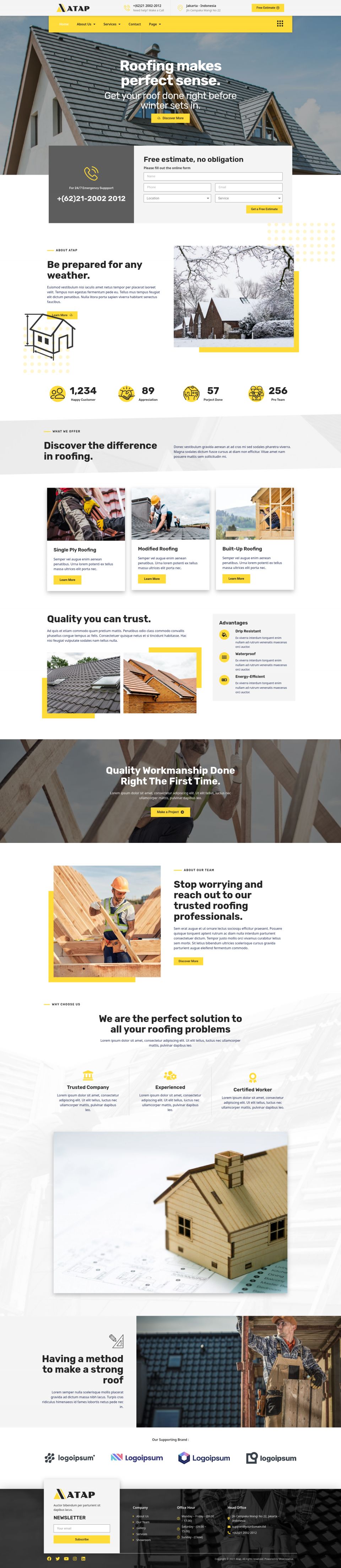 WordPress template ThemeForest Atap
