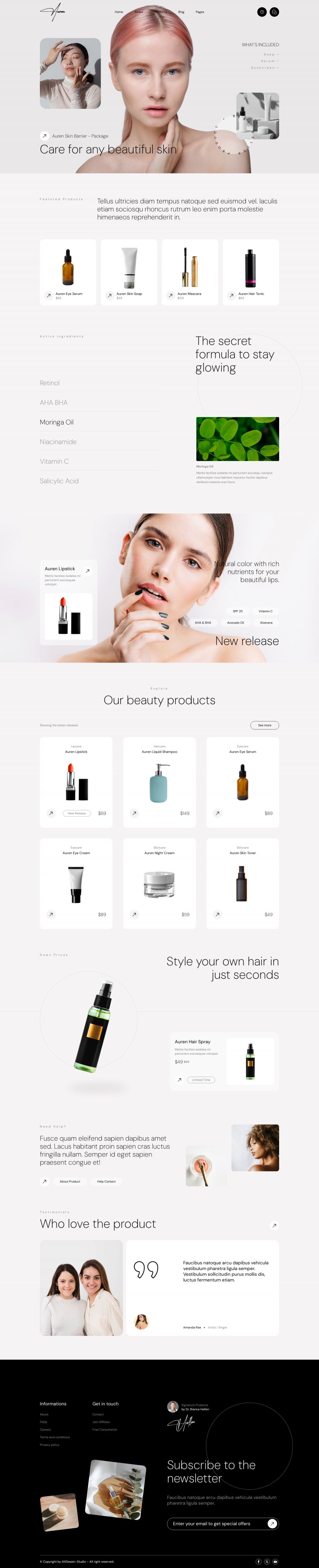 WordPress template ThemeForest Auren