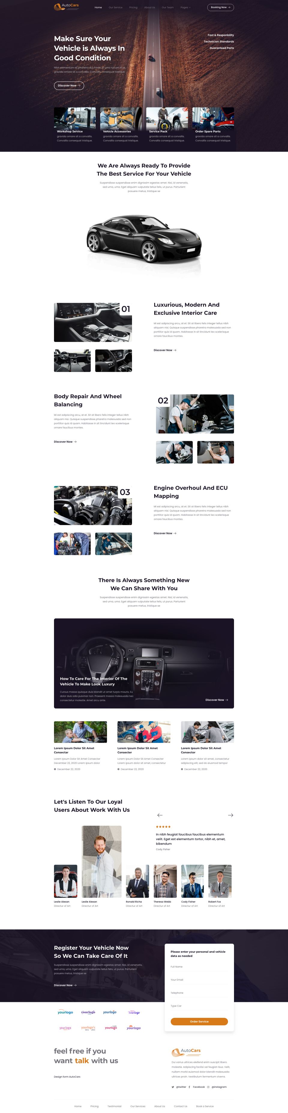 WordPress template ThemeForest AutoCars
