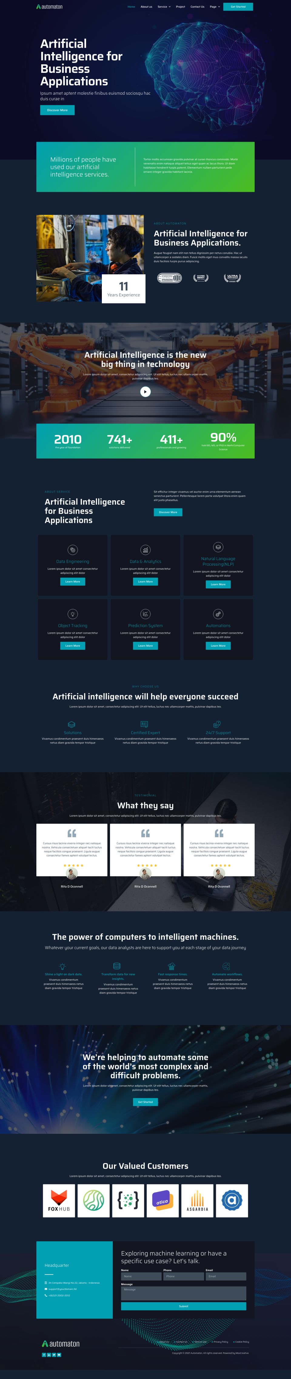 WordPress template ThemeForest Automaton