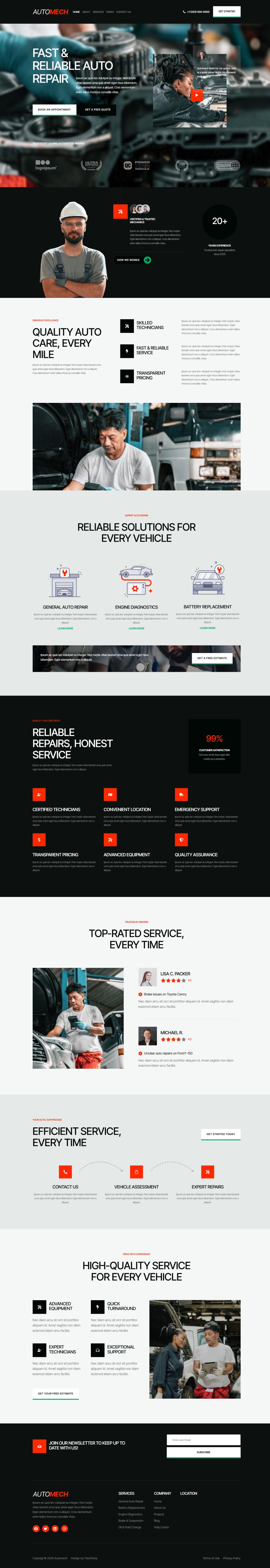 WordPress template ThemeForest Automech