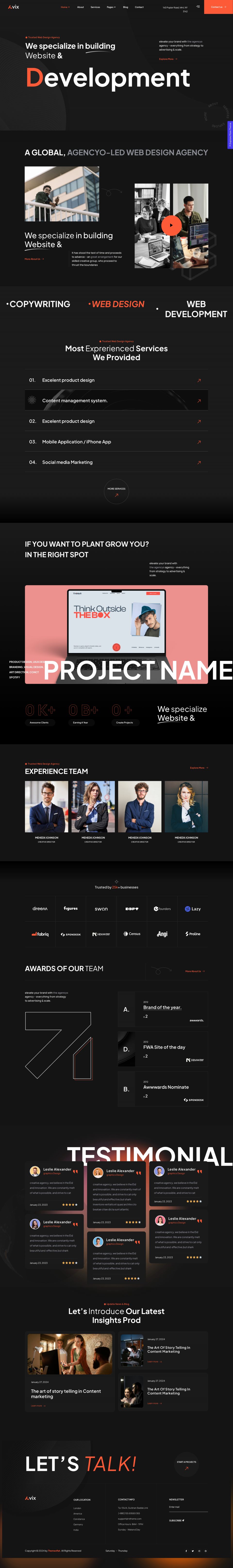 WordPress template ThemeForest Avix