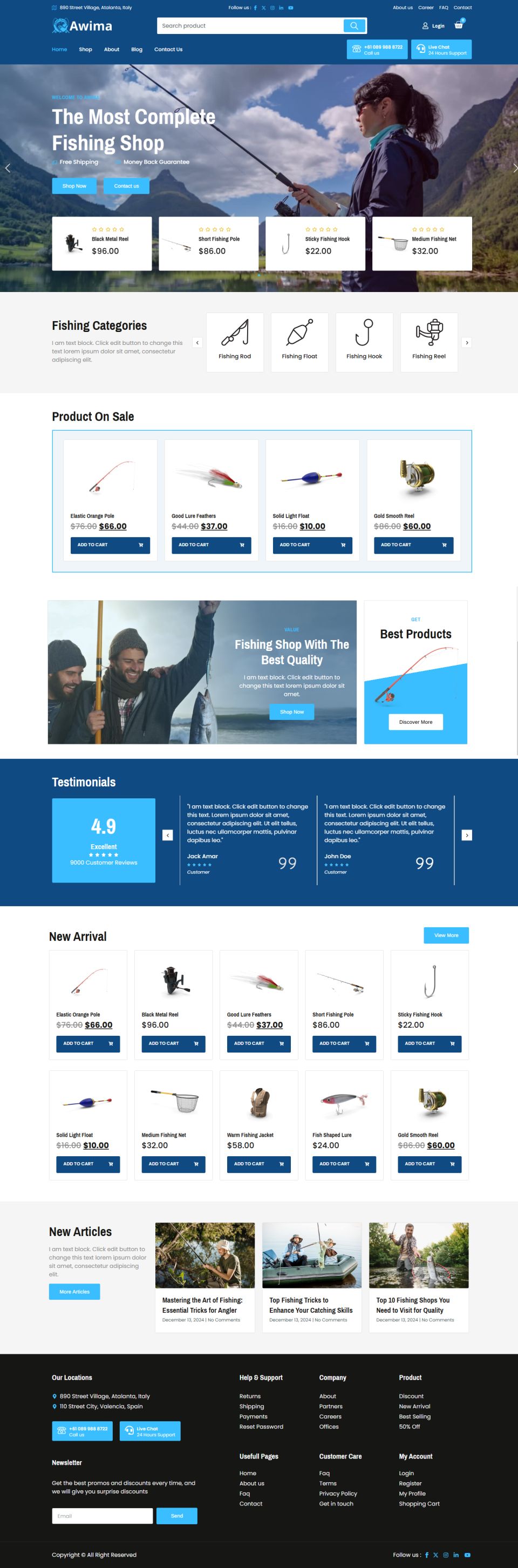 WordPress template ThemeForest Awima