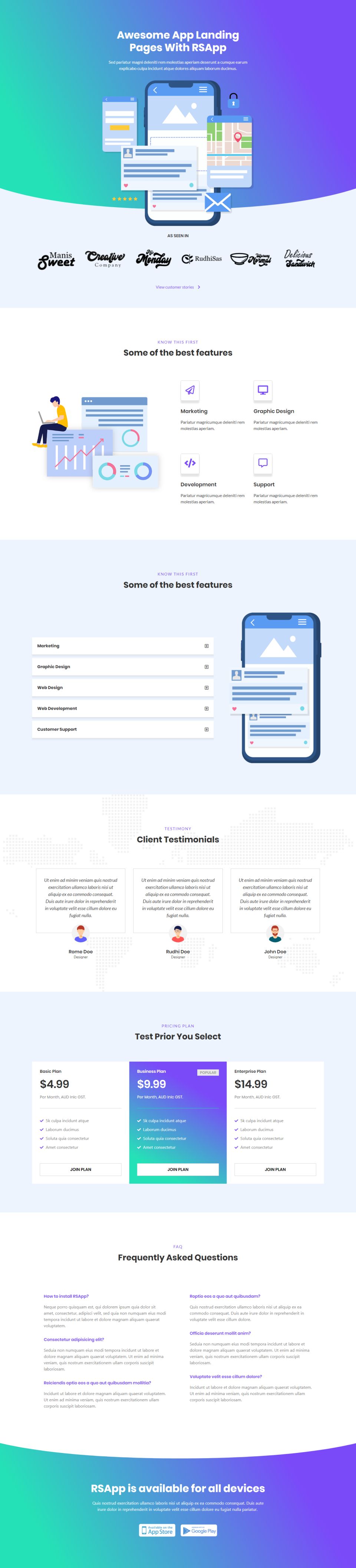 WordPress template ThemeForest Baha