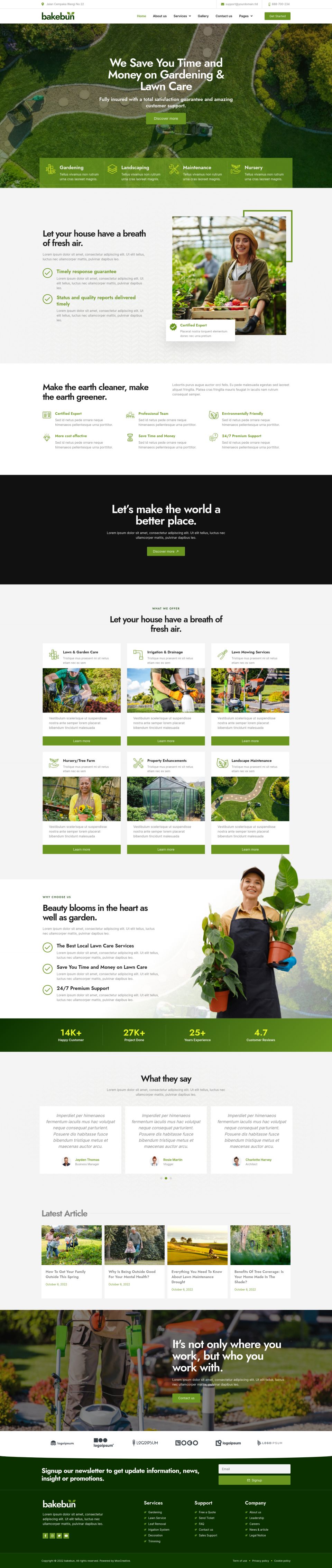 WordPress template ThemeForest Bakebun
