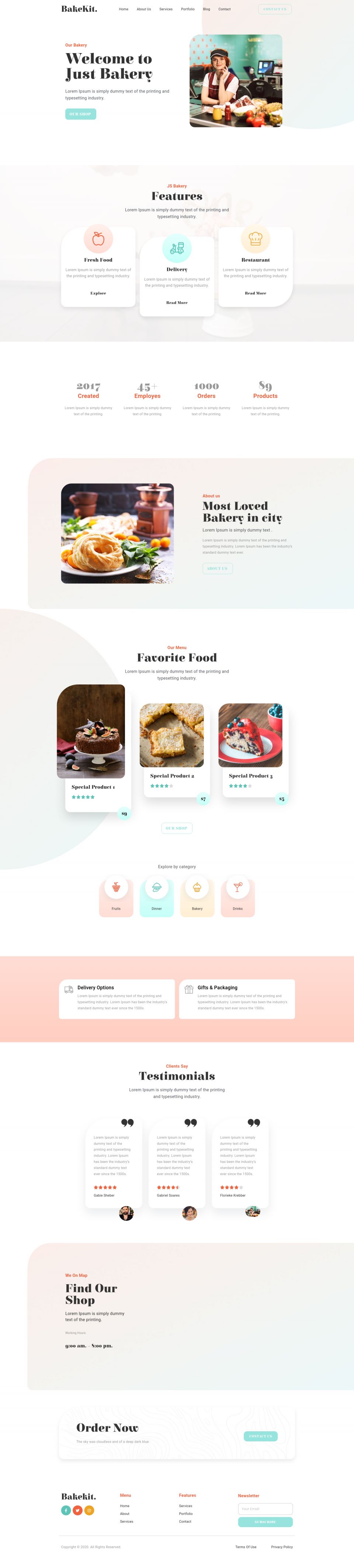 WordPress template ThemeForest Bakekit