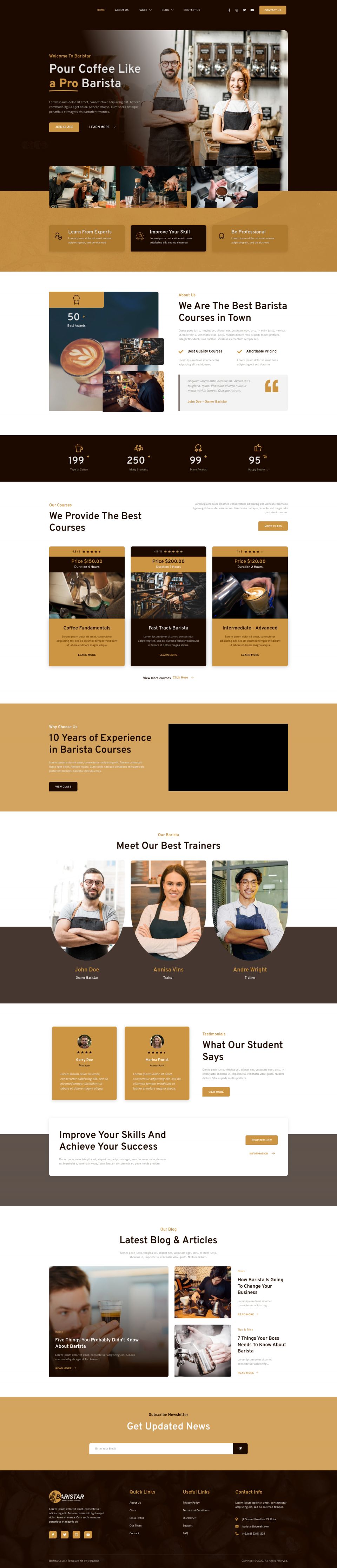 WordPress template ThemeForest Baristar