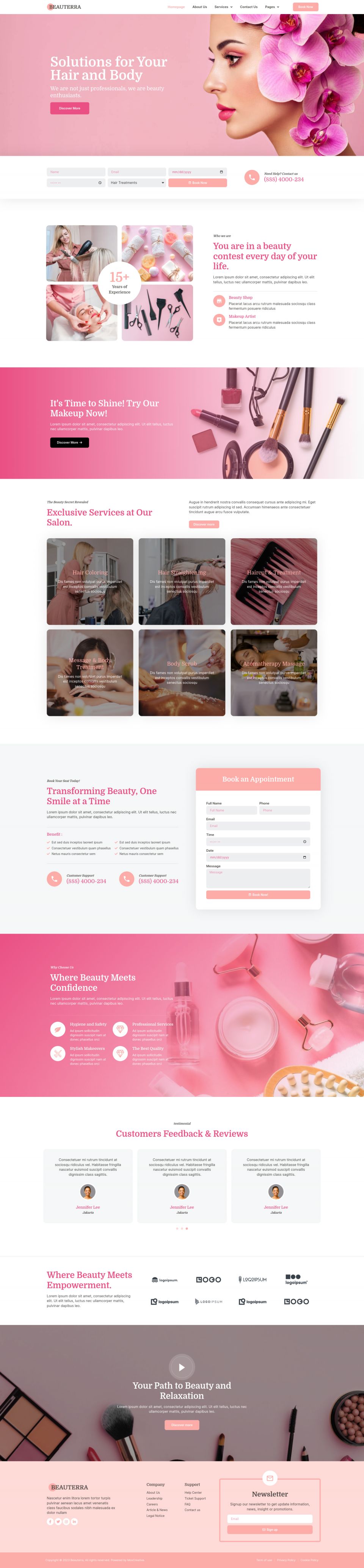WordPress template ThemeForest Beauterra