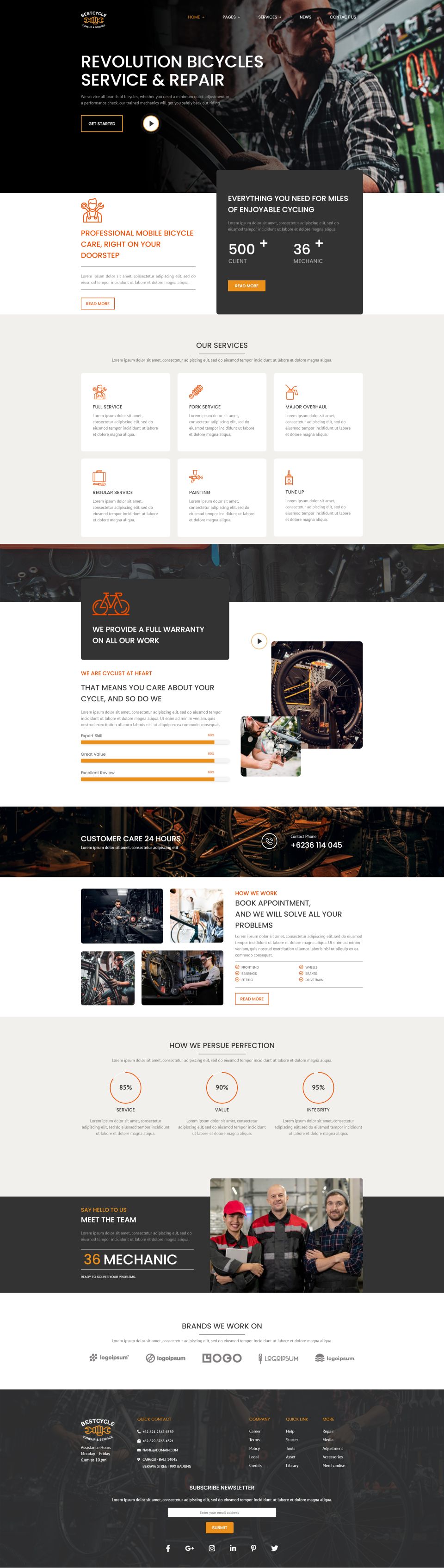 WordPress template ThemeForest Bestcycle