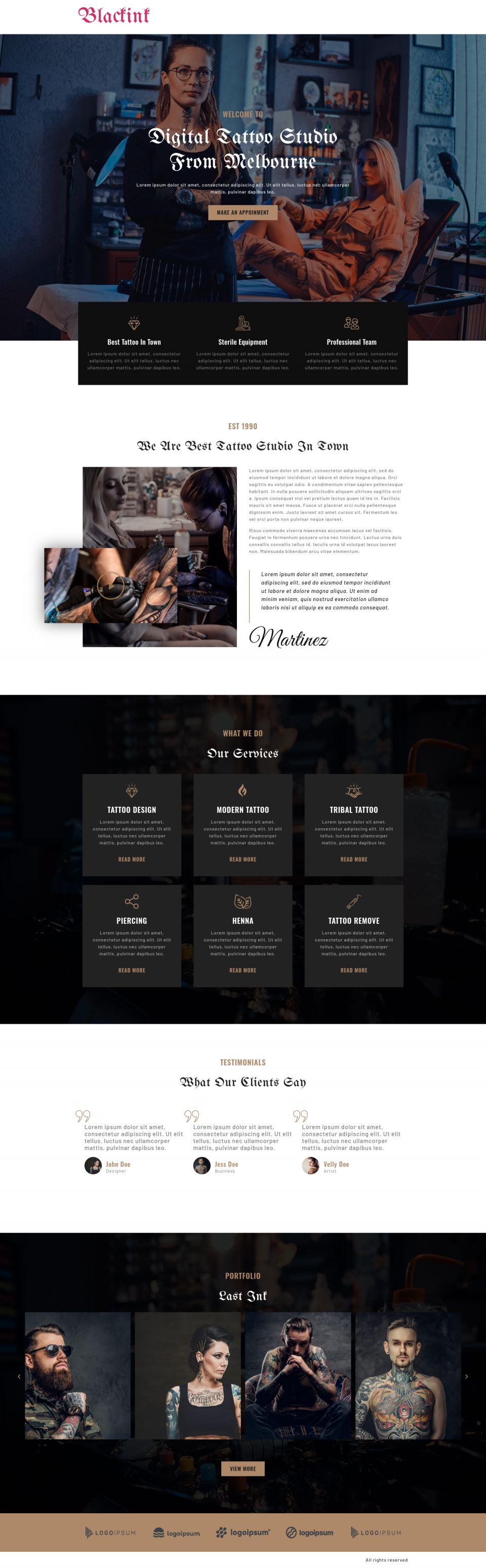 WordPress template ThemeForest Blackink