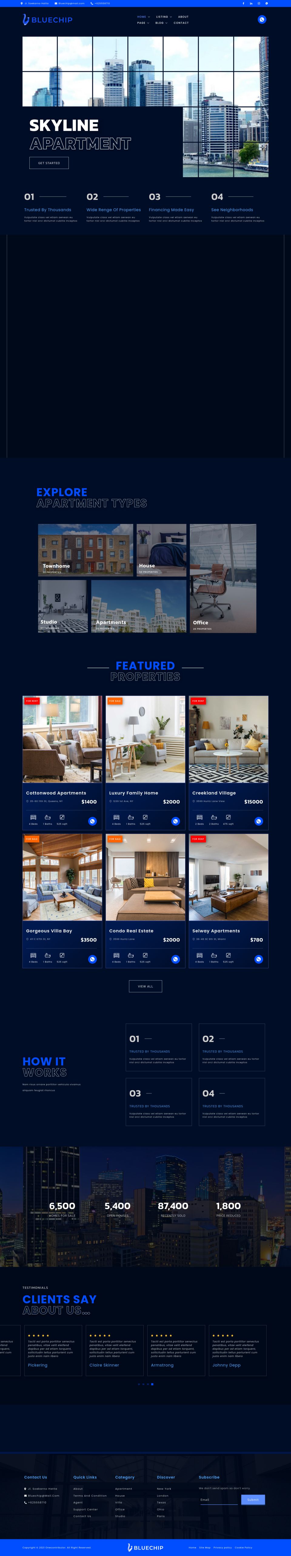 WordPress template ThemeForest Bluechip