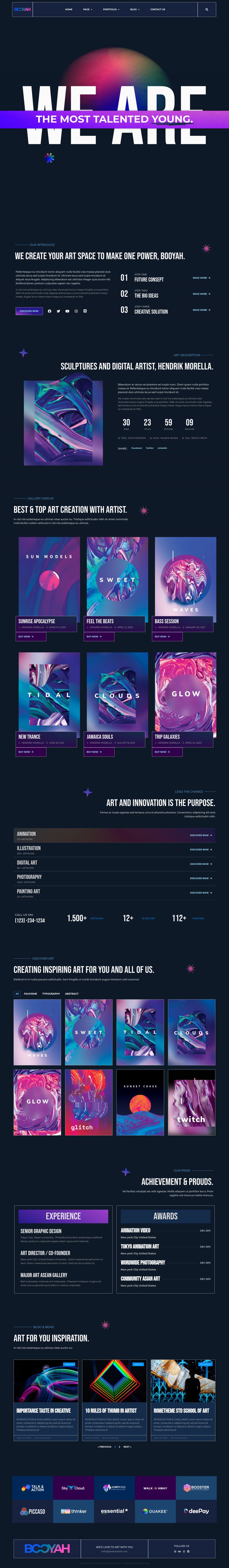 WordPress template ThemeForest Booyah