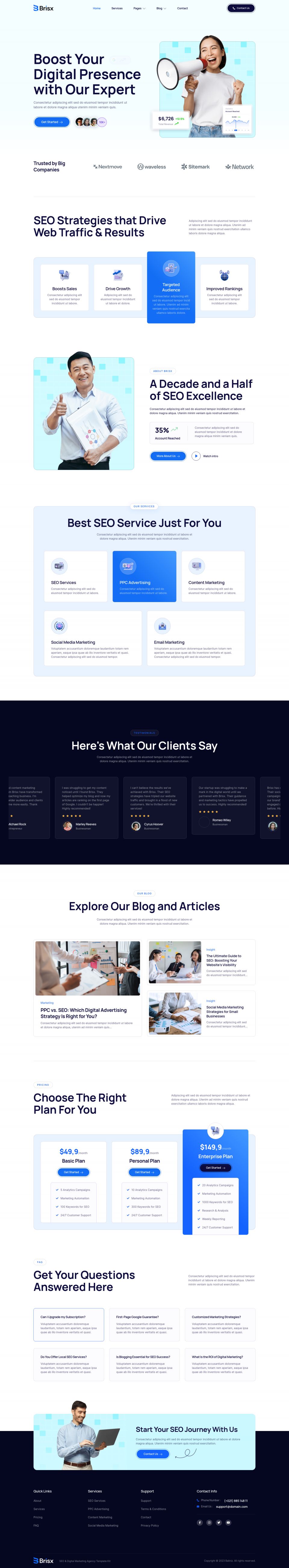 WordPress template ThemeForest Brisx