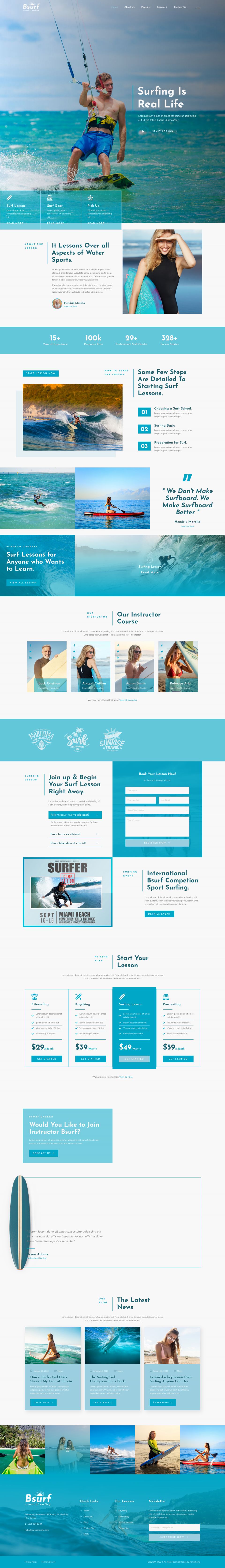Template ThemeForest Bsurf WordPress template ThemeForest Bsurf