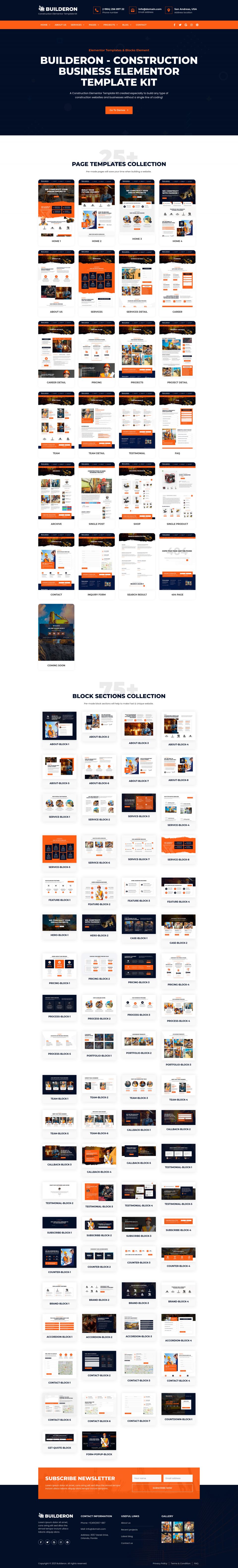 WordPress template ThemeForest Builderon