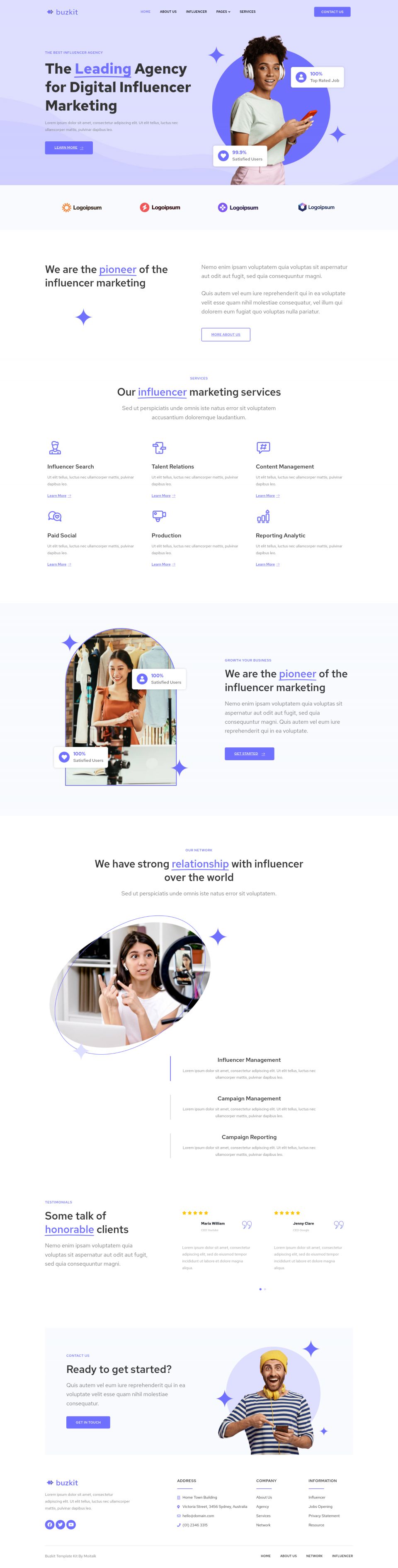WordPress template ThemeForest Buzkit