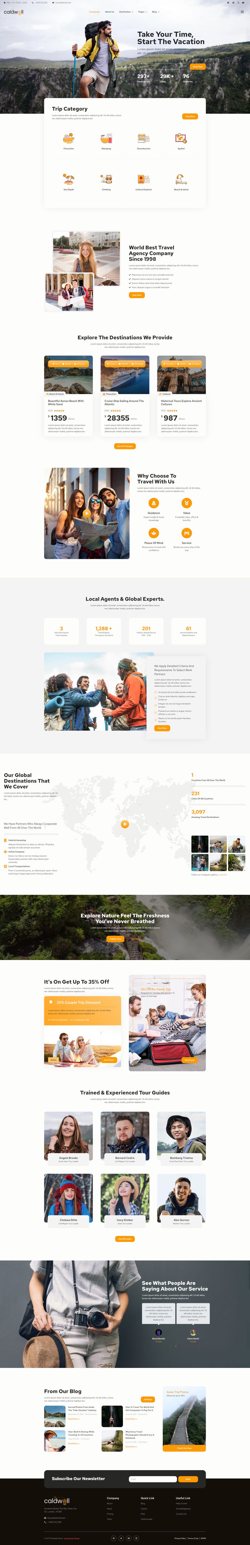 WordPress template ThemeForest Caldwell