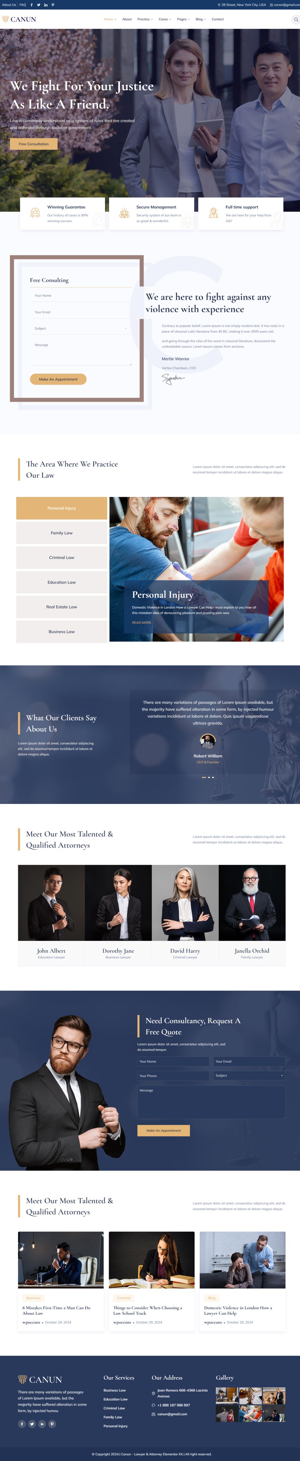 WordPress template ThemeForest Canun