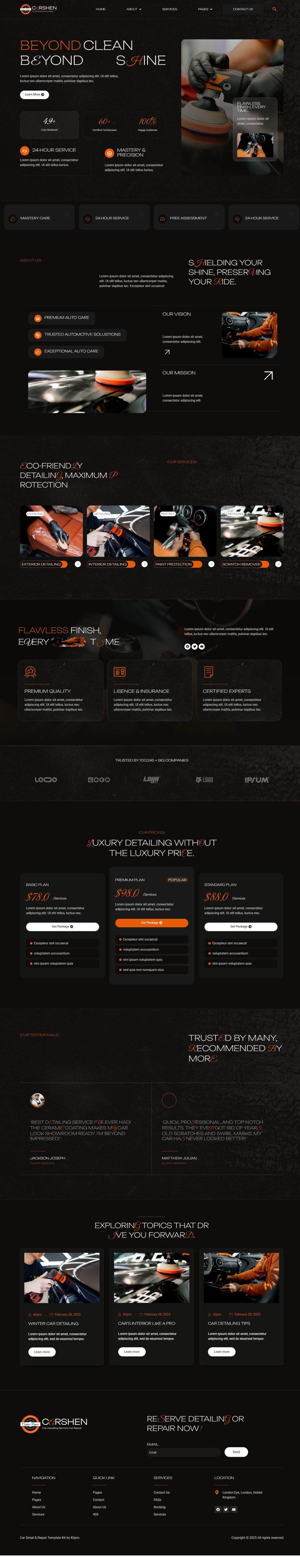 WordPress template ThemeForest Carshen