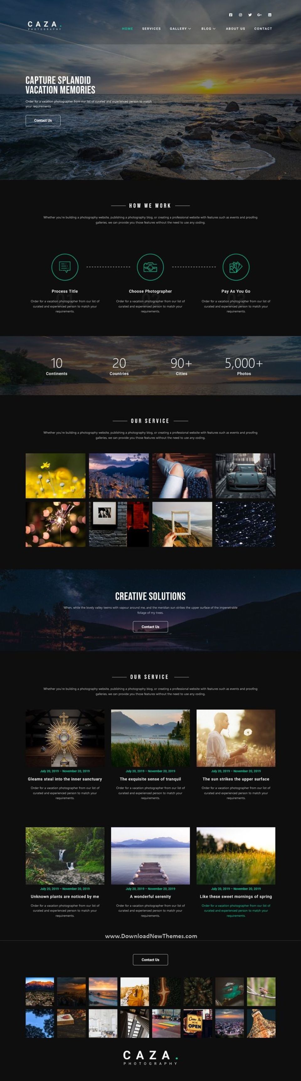 WordPress template ThemeForest Caza