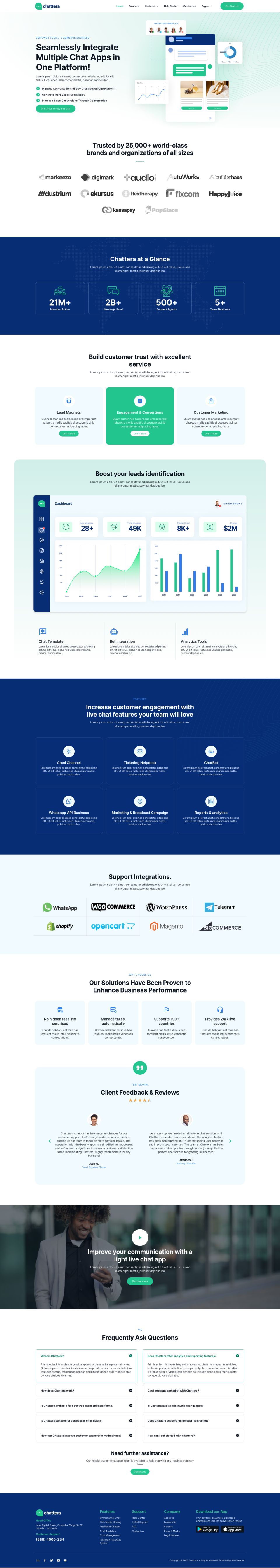 WordPress template ThemeForest Chattera