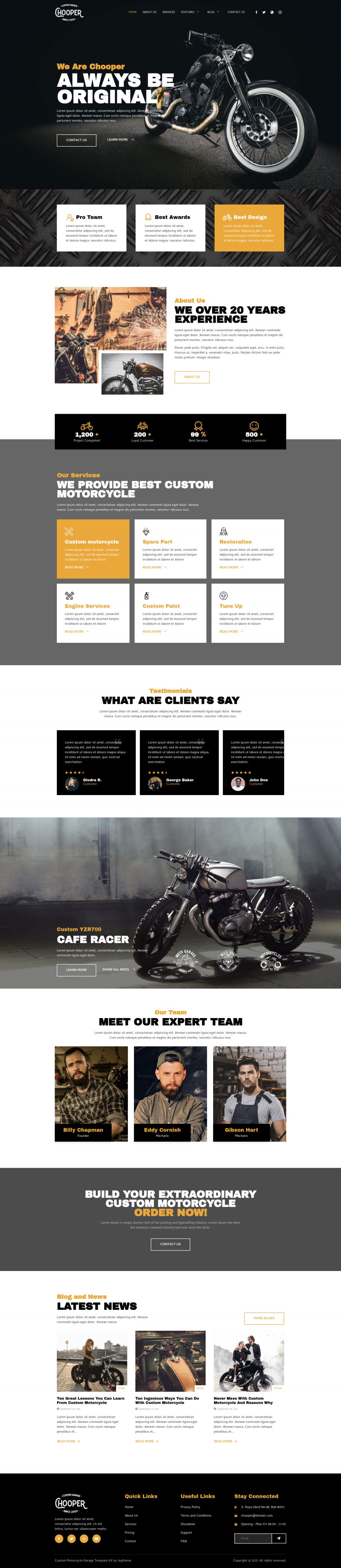 WordPress template ThemeForest Chooper